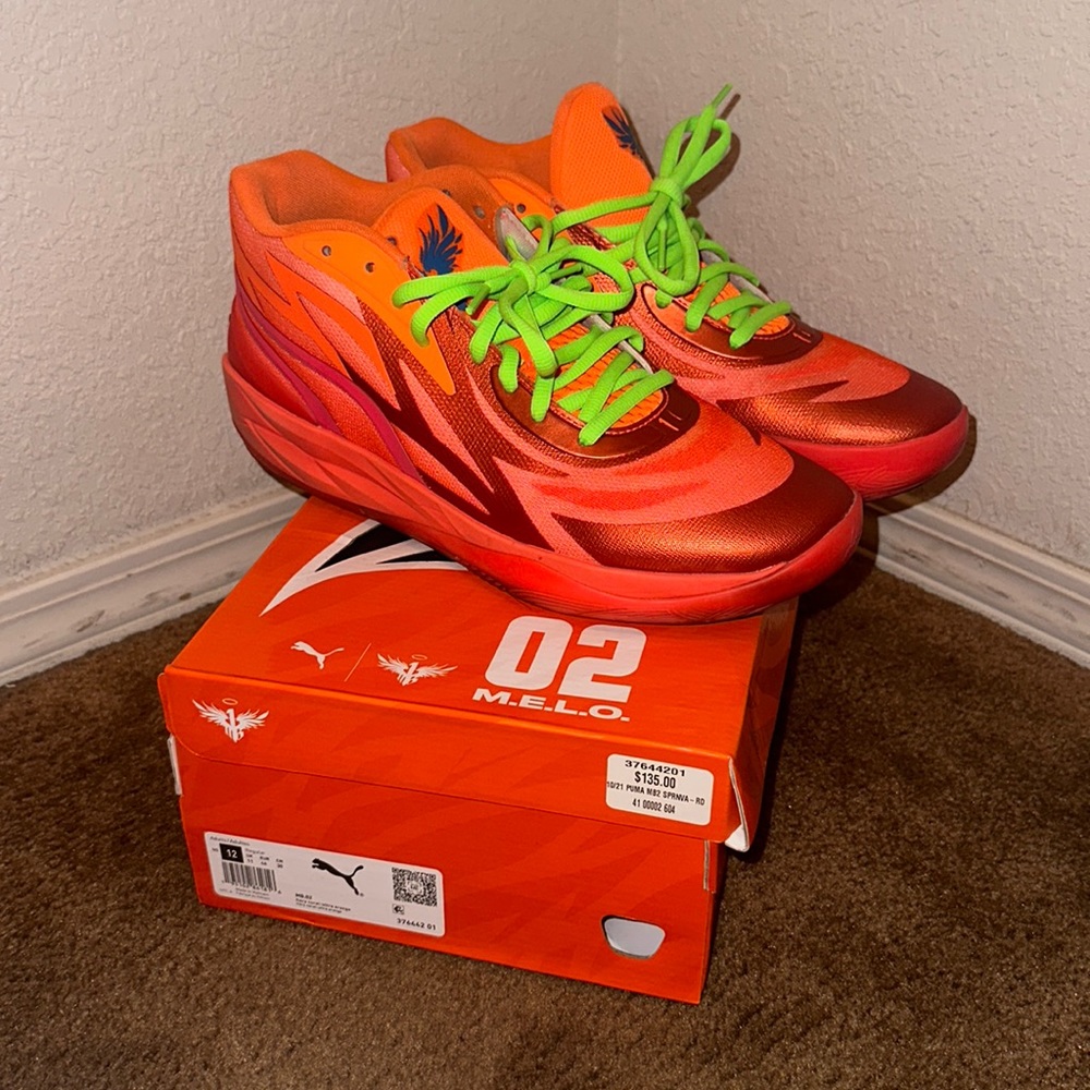 LaMelo Ball MB.02 Puma Fiery Coral-Ultra Orange Basketball Shoes